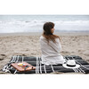 Grid Reversible Blanket, Black/Natural - Throws - 5