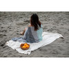 Vena Throw Blanket, Mint/Grey - Throws - 2