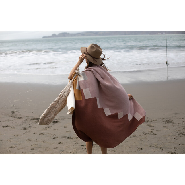 Double Rib Blanket, Blush Multi - Throws - 3