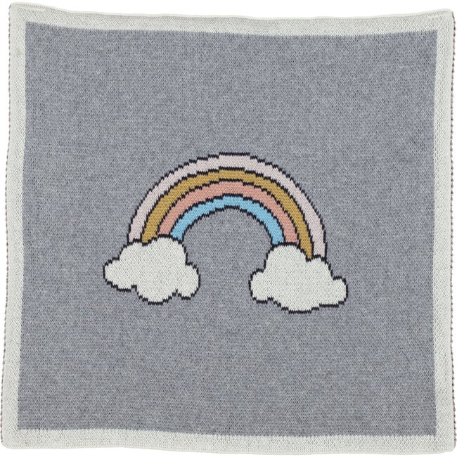 Rainbow Baby Blanket Set, Grey - Blankets - 3