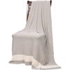 Marici Throw Blanket, Grey/Cream - Throws - 3