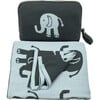 Elephant Love Baby Blanket Set, Blue/Grey - Blankets - 3