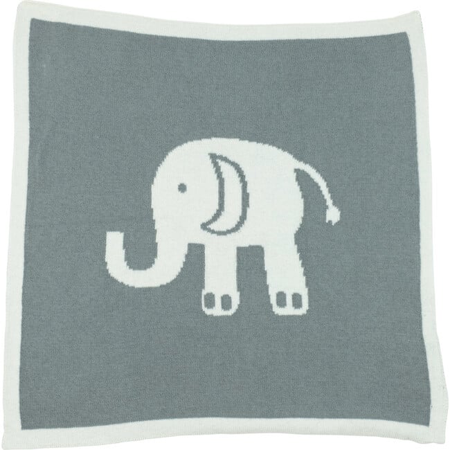 Elephant Love Baby Blanket Set, Grey/Natural - Blankets - 6