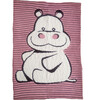 Happy Hippo Blanket, Pink - Blankets - 2