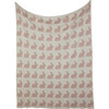 Bunny Love Reversible Baby Blanket Set, Pink - Blankets - 1 - thumbnail