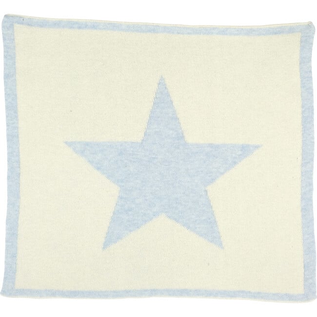 Stars Baby Blanket Set, Blue/Cream - Blankets - 5