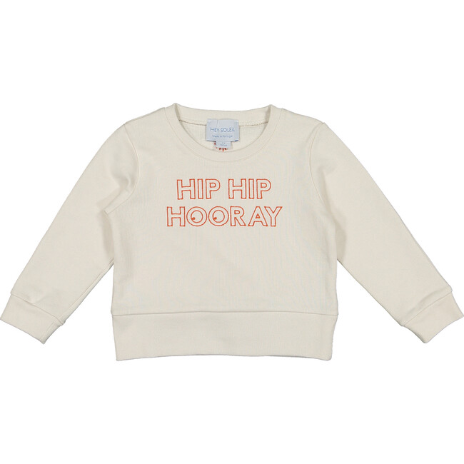 Hip hip Sweatshirt, Ecru - Shirts - 1