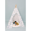 Charles Play Tent, Blue Gingham - Play Tents - 3