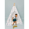 Charles Play Tent, Blue Gingham - Play Tents - 5 - thumbnail