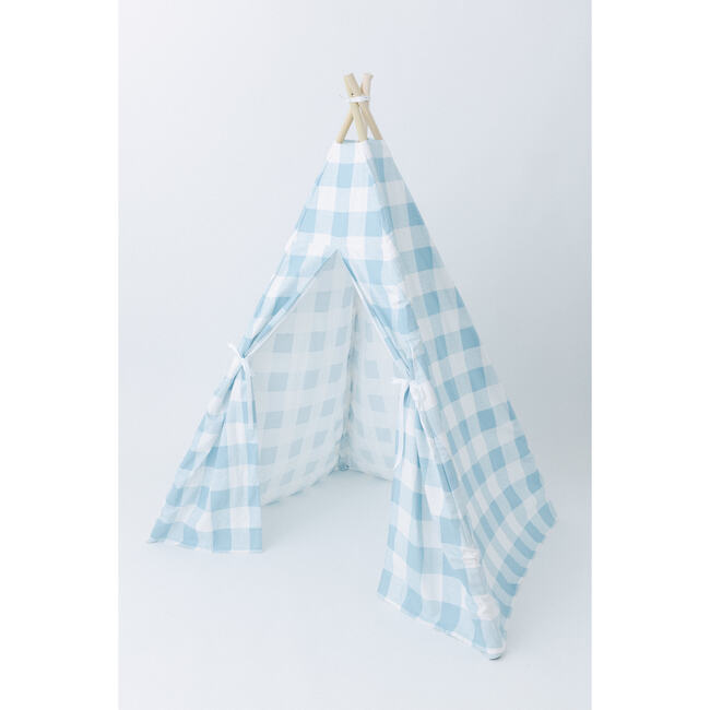 Charles Play Tent, Blue Gingham - Play Tents - 7