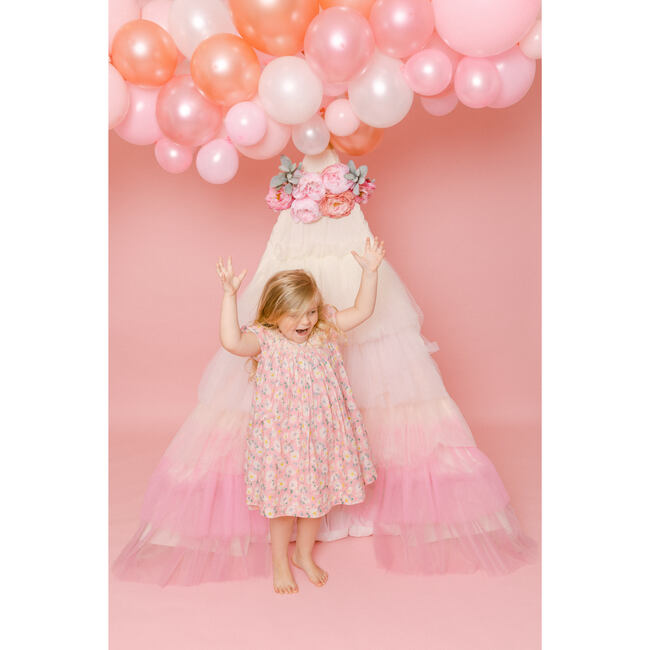 Ruffled Tulle Play Tent, Pink Ombre - Play Tents - 3