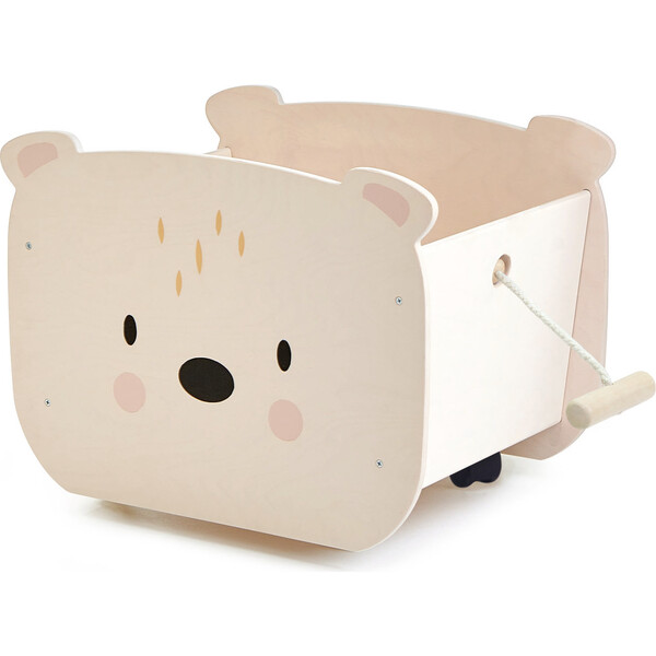 Pull Along Bear Cart - Tender Leaf Toys Storage 