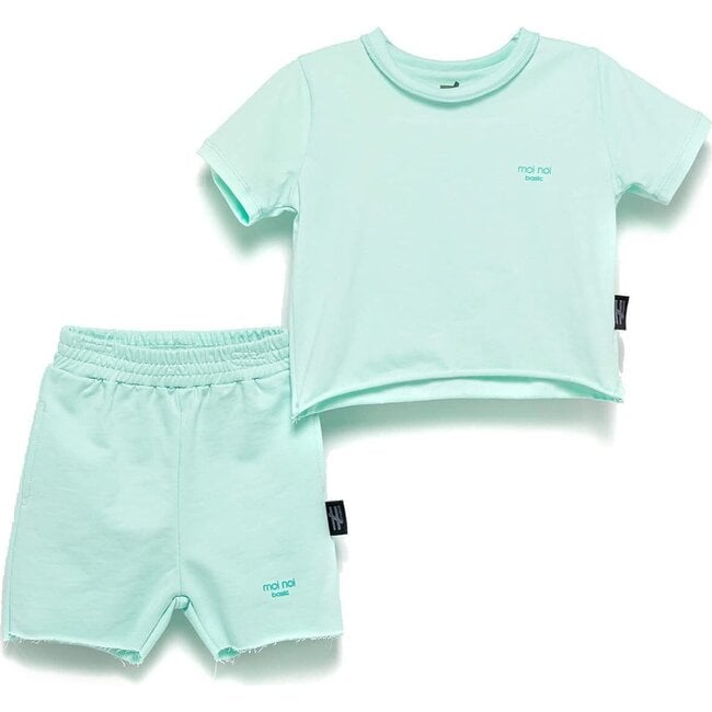 Tee & Shorts Outfit, Mint