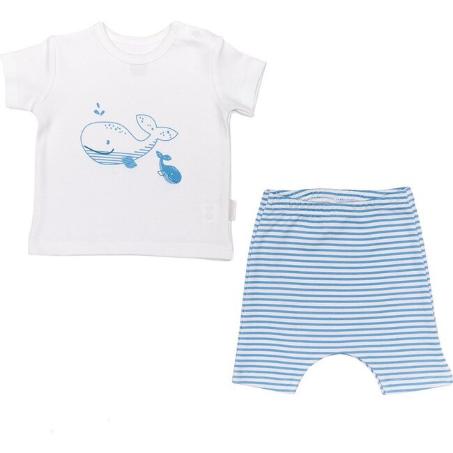Whale Graphic Outfit, White
