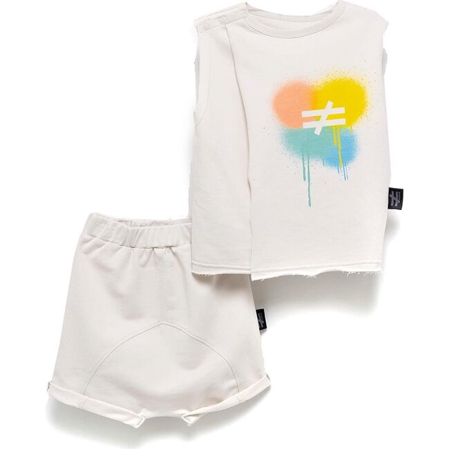 Paint Tank Top Set, Grey