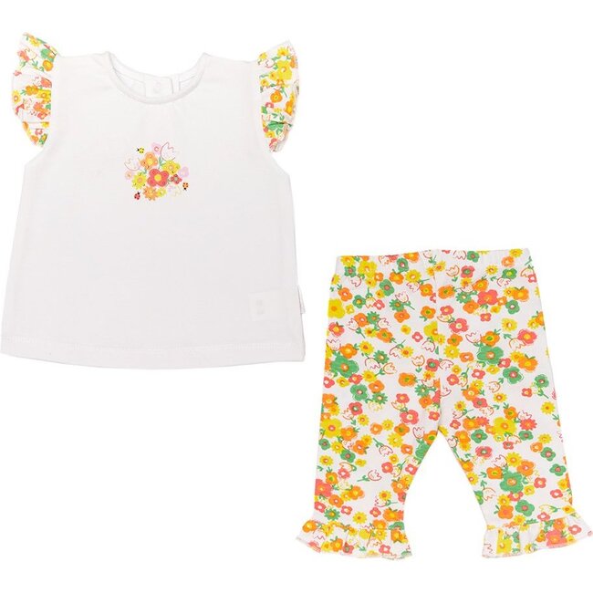 2 Piece Yellow Sunshine Set, White