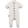 Diagonal Zip Bodysuit, Grey - Onesies - 2