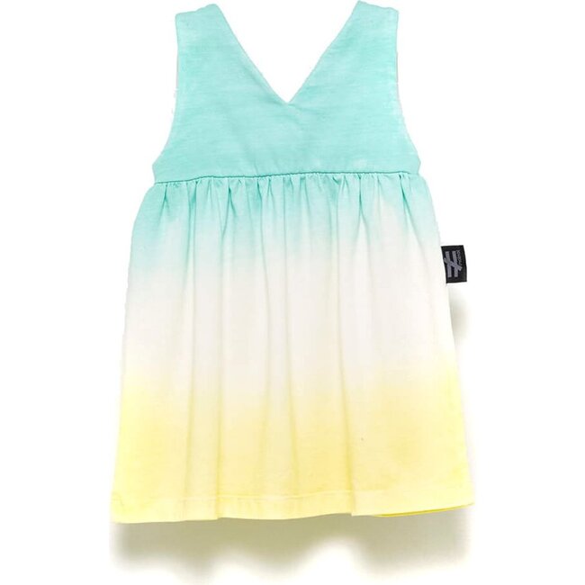 Bright Faded Dress, Blue - Dresses - 1