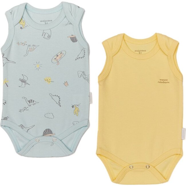 2 Piece Bodysuit Set, Green - Mixed Apparel Set - 1
