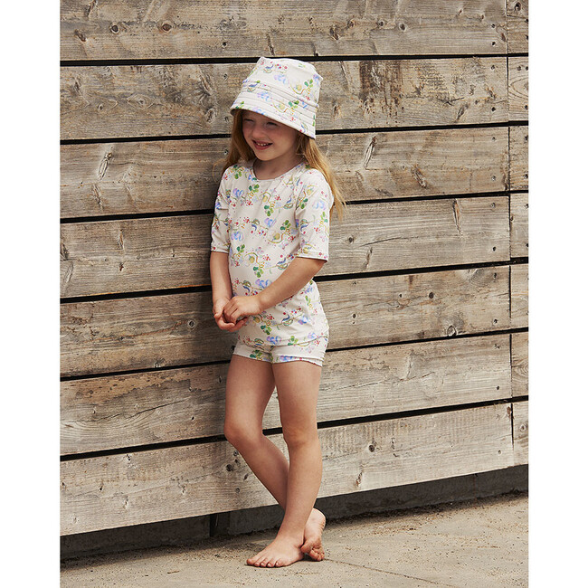 Gani Swim Tee-Shirt, Yellow Anise Flower - T-Shirts - 3