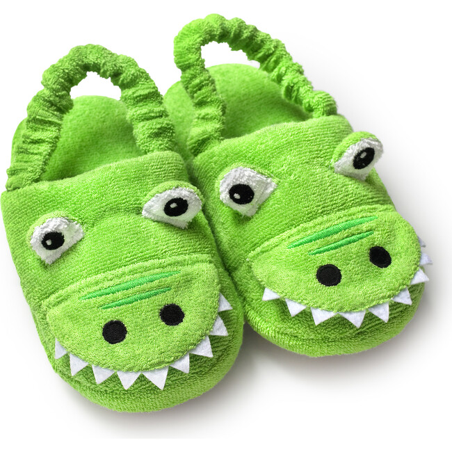 Alligator Slippers, Green