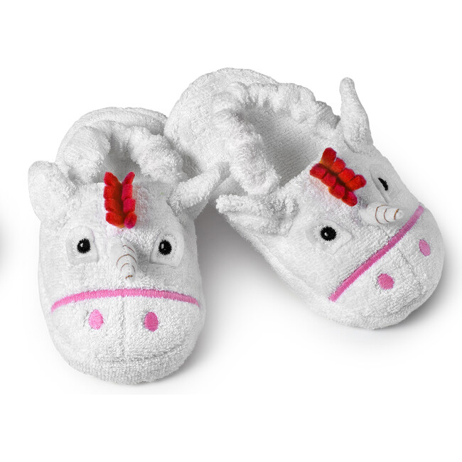 Unicorn Slippers, White - Slippers - 1