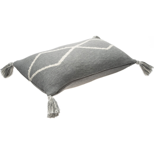 Oasis Knitted Cushion, Grey