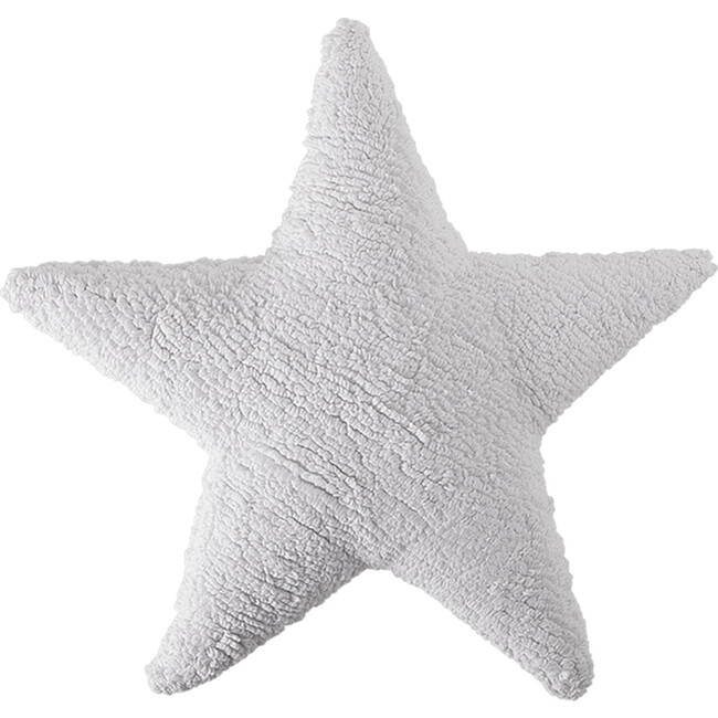 Star Washable Pillow, White