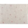 Hippy Dots Washable Rug, Natural/Vintage Nude - Rugs - 1 - thumbnail