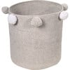 Bubbly Baby Basket, Grey - Storage - 1 - thumbnail