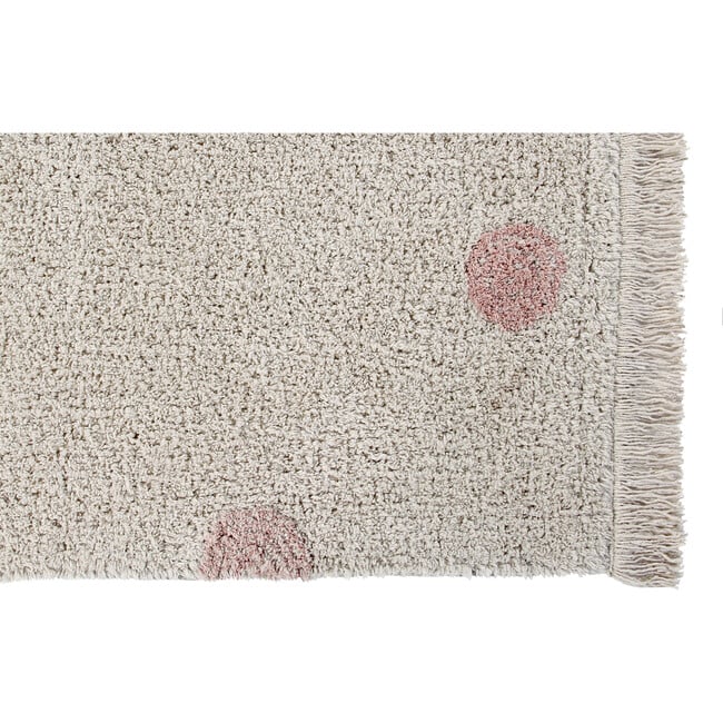 Hippy Dots Washable Rug, Natural/Vintage Nude - Rugs - 3