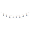Tie-Dye Tassel Garland, Soft Blue - Wall Décor - 1 - thumbnail