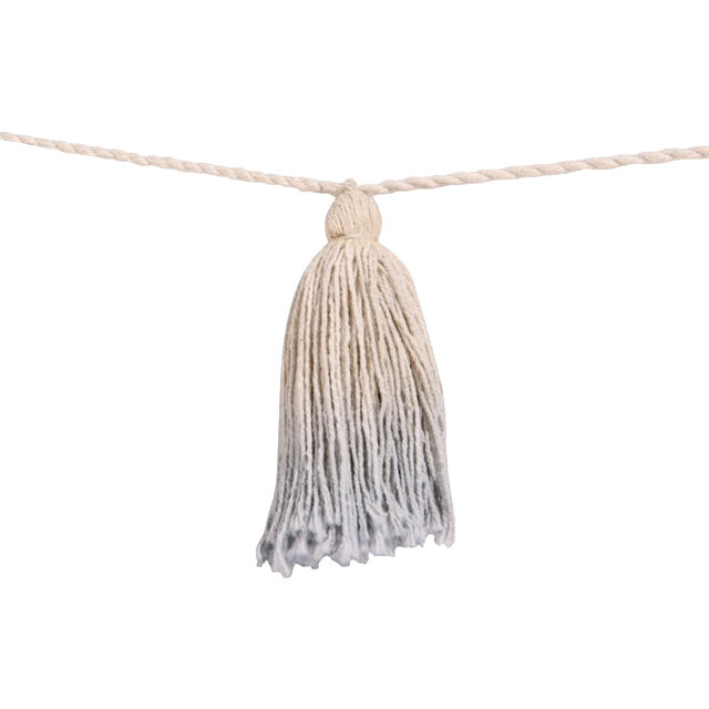Tie-Dye Tassel Garland, Soft Blue - Wall Décor - 2