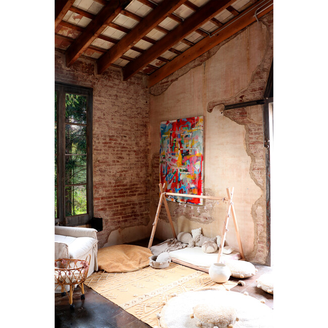 Lou Sleepover Pouffe, Honey - Decorative Pillows - 8