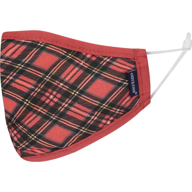 Assorted 8-Pack Holiday Face Masks, Red Plaid - Face Masks - 2