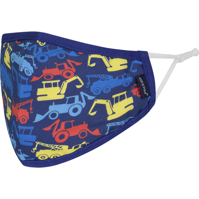 Boys 4-Pack Child Face Masks, Navy Prints - Face Masks - 5