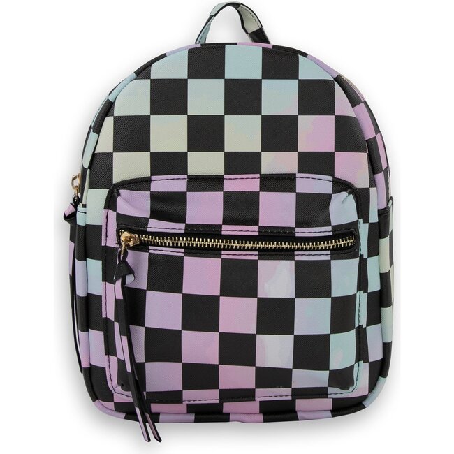 Winnie Mini Backpack, Checker