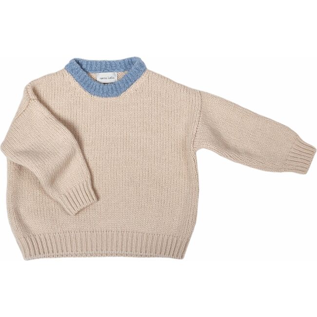 Women's Sweater,Oyster / Azzurro