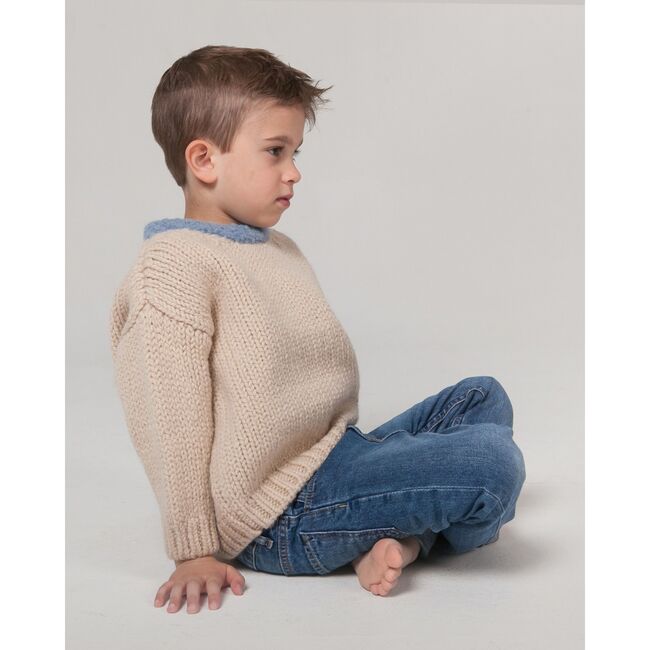 Sweater, Oyster / Azzurro - Sweaters - 3