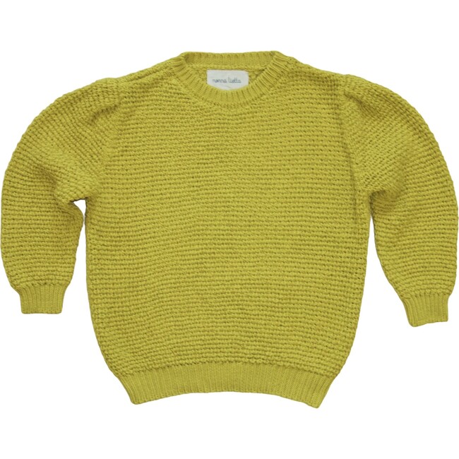 Organic Cotton Sweater, Golden Yellow - Sweaters - 1
