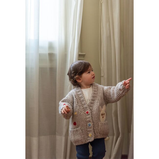 Exclusive Cardigan, Écru Chiaro - Cardigans - 3