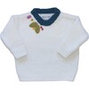 Organic Cotton Sweater,  Bianco - Sweaters - 1 - thumbnail