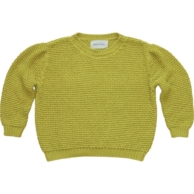 Women's Cotton Sweater, Golden Yellow - Sweaters - 1