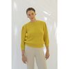 Women's Cotton Sweater, Golden Yellow - Sweaters - 2