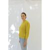 Women's Cotton Sweater, Golden Yellow - Sweaters - 3