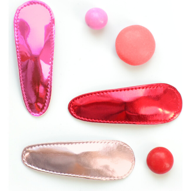 Valentine Metallic Clips - Hair Accessories - 1