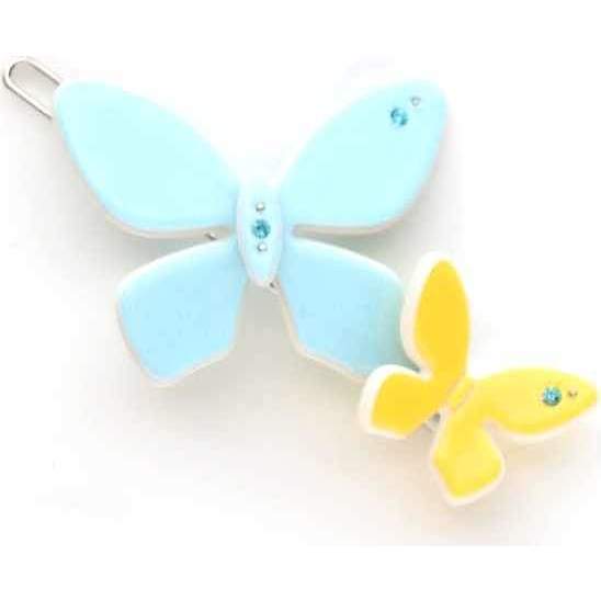 Acrylic Butterfly Clip, Blue - Hair Accessories - 1