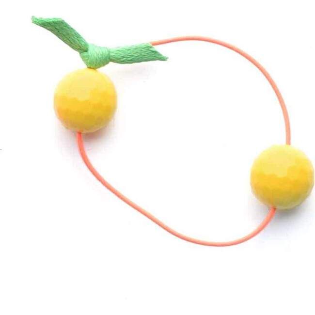 Bubbles Hair Tie, Yellow - Hair Accessories - 1