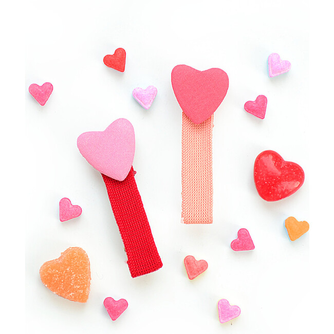 Heart Button Clips - Hair Accessories - 1