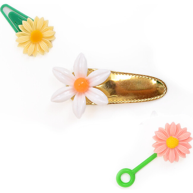 Daisy Clip, Gold - Hair Accessories - 1